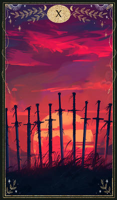 card 1 - Ten of Swords