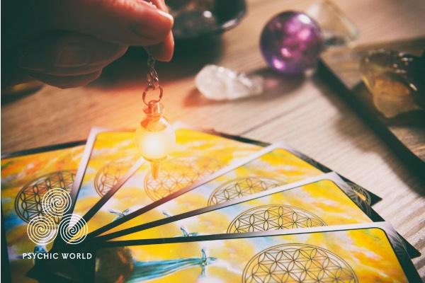 crystal point to the tarot card that needs to be picked