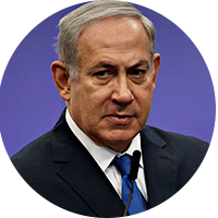 בִּנְיָמִין נְתַנְיָהוּ, Benjamin"Bibi" Netanyahu, serving as the prime minister of Israel since 2022