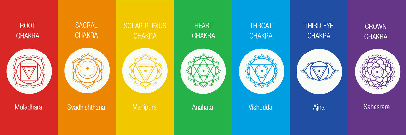 the seven main chakras